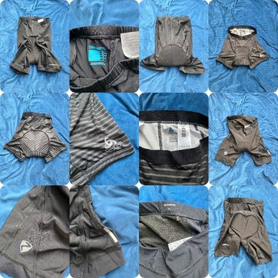 3 × Herren Fahrradshorts XS-S Kurze Radhose Odlo Ziener Shimano Radsport Neu