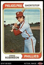 1974 Topps #23 Craig Robinson Phillies RC 7.5 - NM+
