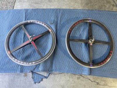 2) Spinergy Rev X Carbon Wheels 700c - EXCELLENT CONDITION with
