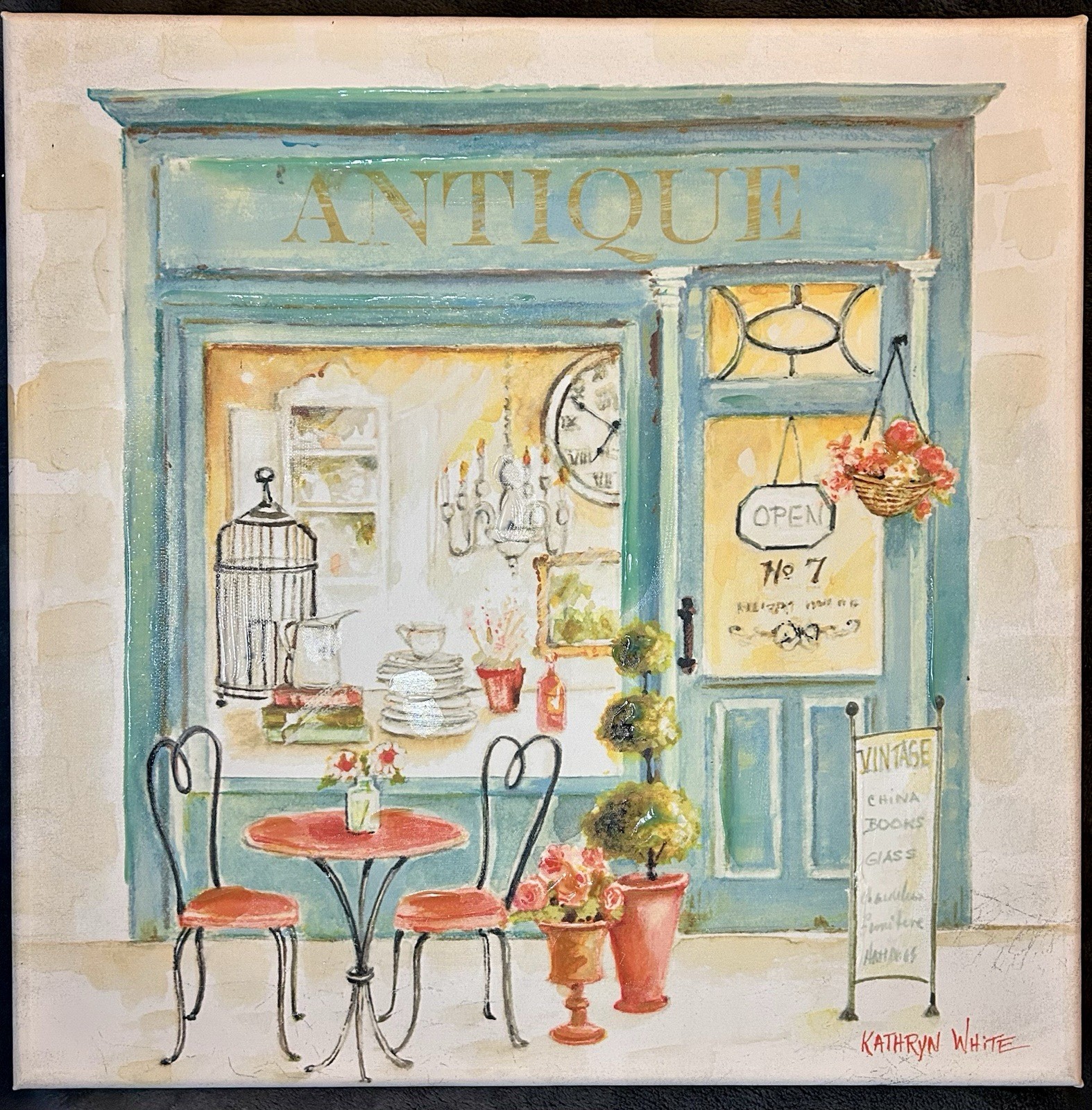 Купить Kathryn White Whimsical Italian Embellished Giclee Painting