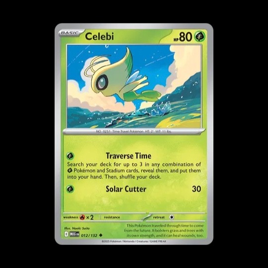 Celebi 012/132 MEG Mega Evolution Pokemon Card NM