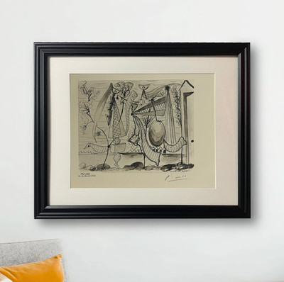 Pablo Picasso Hand-Signed Original Print With COA and +$3,500 USD Appraisal