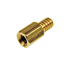 .Com 6-32 Brass Motherboard Standoffs for ATX Computer Case - 15 Pack, TAA STAN