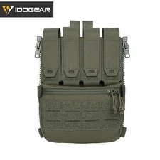 IDOGEAR Tactical BackPack Zip On Back Panel Quad Mag Holder Support Bag Hunting