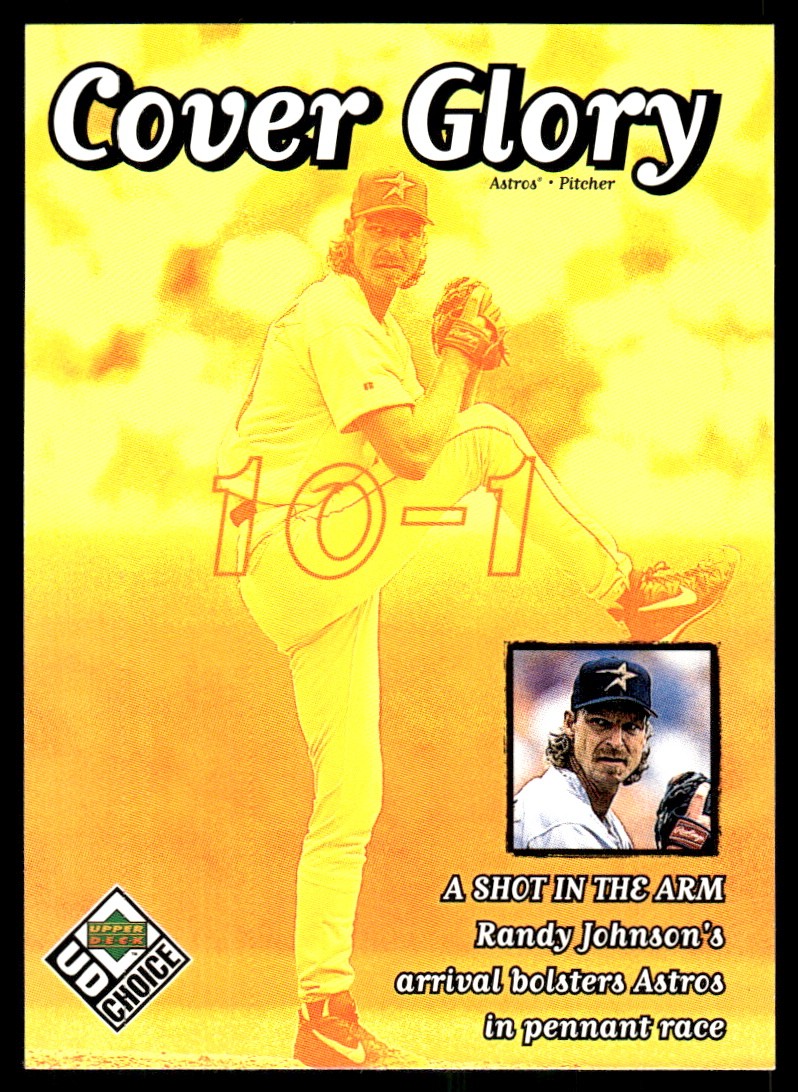 Randy Johnson 1999 UD Choice #32 Astros MLB READ FREE SHIPPING AutographDen