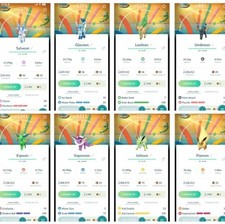 Pok mon Go Shiny Eevee Evolution with Special Background  Trade 20K or mini PTC