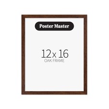12"x16" Dark Brown Wood Frames - 12x16 Poster Display - Frame for Wall Art, P...