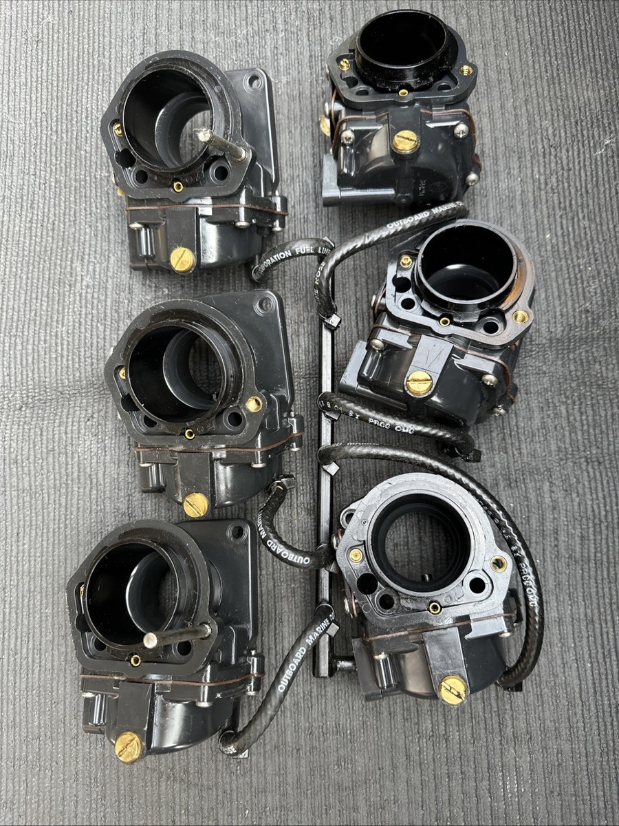 1998 Evinrude Johnson V6 200-225hp Carburetor Set 439618 436883 | eBay