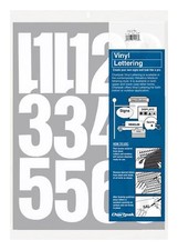 23 PCS 4" White Self-Adhesive Vinyl Numbers for DIY Signage Labeling