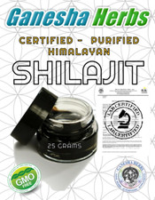 HIMALAYAN SHILAJIT RESIN ORGANIC - COLD PURIFIED - 25 GRAMS 250 SERVINGS  