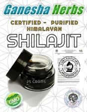HIMALAYAN SHILAJIT RESIN ORGANIC  - COLD PURIFIED - 25 GRAMS! 250 SERVINGS!!!