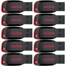 SanDisk Cruzer Blade 8GB 16GB 32GB 64GB 128GB SDCZ50 USB 2.0 Flash Pen Drive LOT