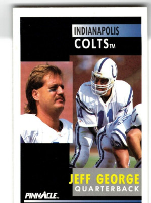 92 Colts 1991 Score Pinnacle JEFF GEORGE #92 - Colts | eBay