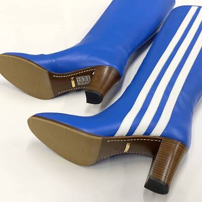 Gucci Adidas Leather Sideline Long Boots Blue | eBay Gucci Adidas Leather Sideline Long Boots Blue | eBay