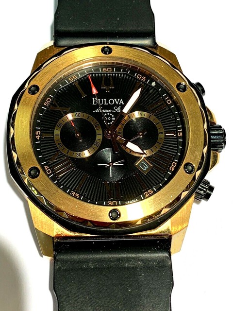 bulova men's 98b104 marine star calendar watch