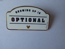 Disney Trading Pins Typo - Growing Up Is Optional