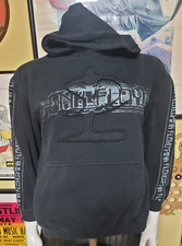 VTG Pink Floyd Band Digital Wordmark Pullover Hoodie Sweatshirt Small