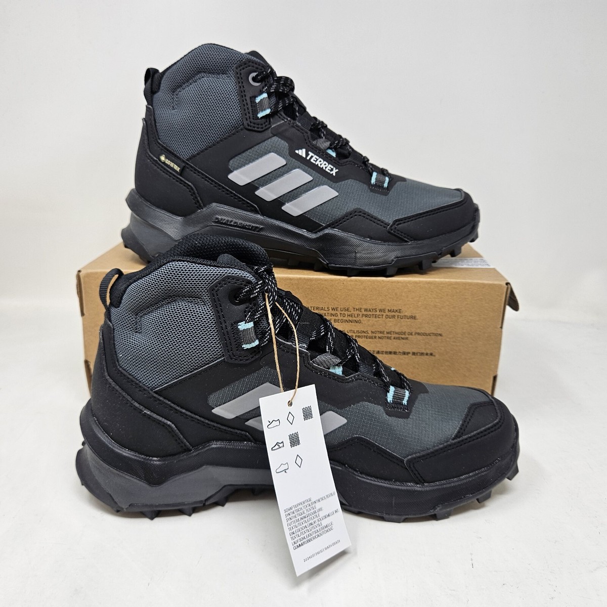 ai Wmns Adidas Terrex AX4 Mid Gore-Tex Black Hiking Shoes