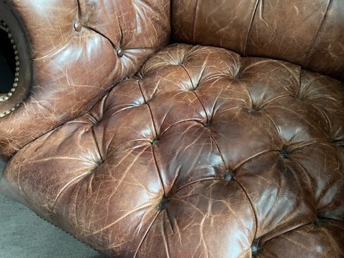 Vintage Ralph Lauren Wingback Leather Chair - Picture 4 of 12