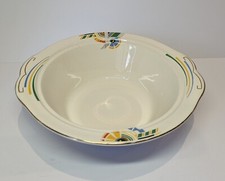 Pareek Johnson Bros England Art Deco Serving Bowl 1950s Retro Interior Geometric