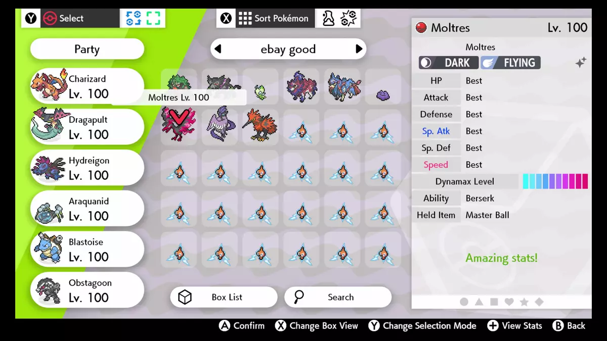 Pokemon Sword and Shield // Ultra Shiny MOLTRES 6IV Event 