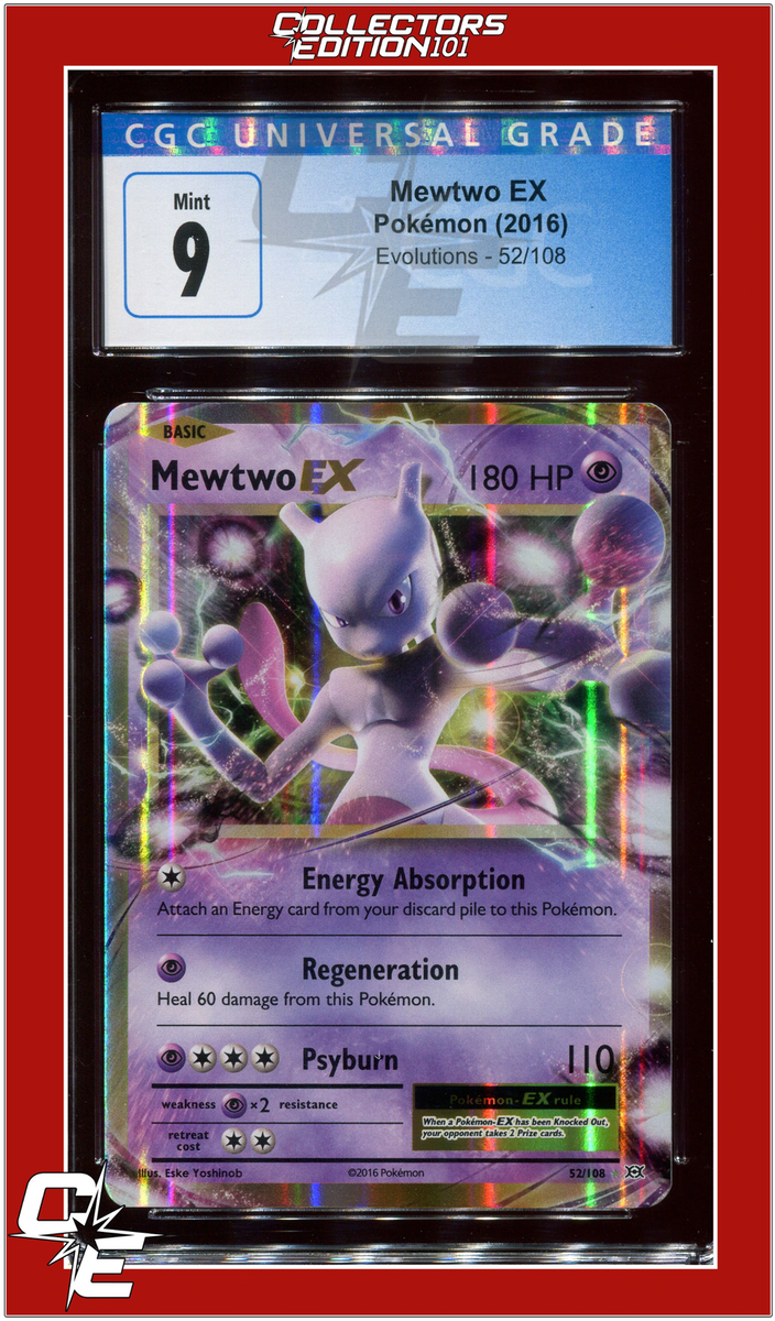 Evolutions 52 Mewtwo EX CGC 9 | eBay