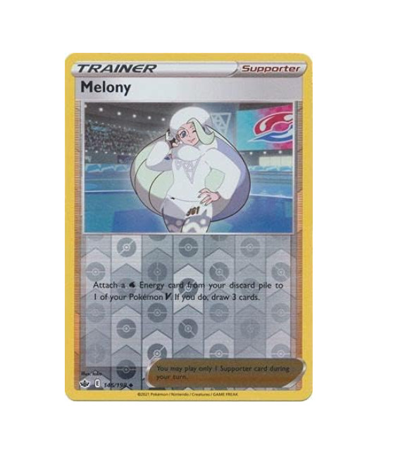 Pokemon - Melony - 146/198  - Reverse Holo - Chilling Reign - NM/M