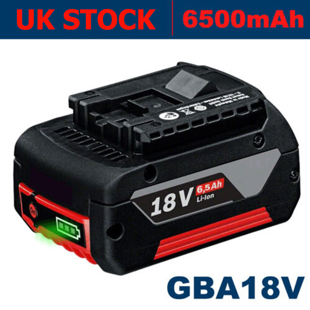 18V 6.5 Ah  Battery For Bosch BAT609 BAT610 BAT618 17618 25618-01 GSB GSR