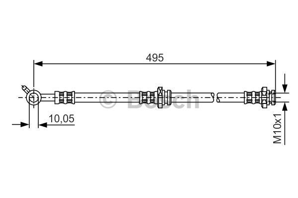 Bosch 1 987 476 399 Brake Hose For Nissan-image