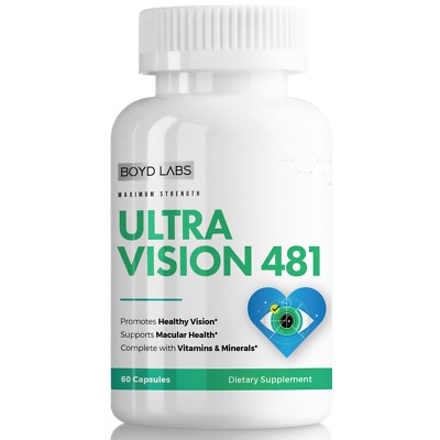 Boyd Labs Ultra Vision 481 Eyesight Support with Lutein and Biotin, 60 Capsules