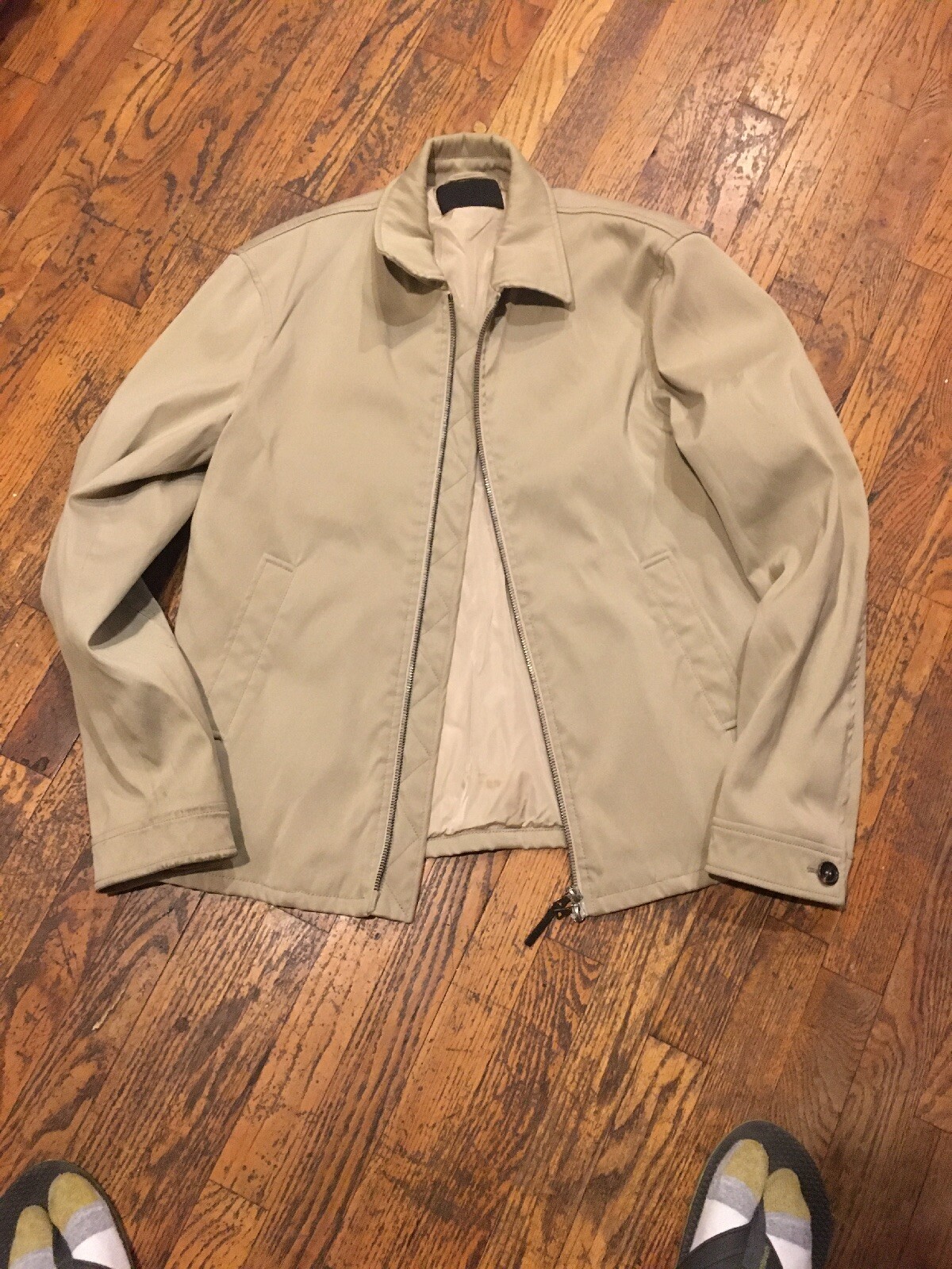Prada Commando Beige Khaki Zip Up 