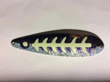 High Percentage Salmon Trolling Spoon With Hyper Vis Tape Not Paint 3 3/4”.