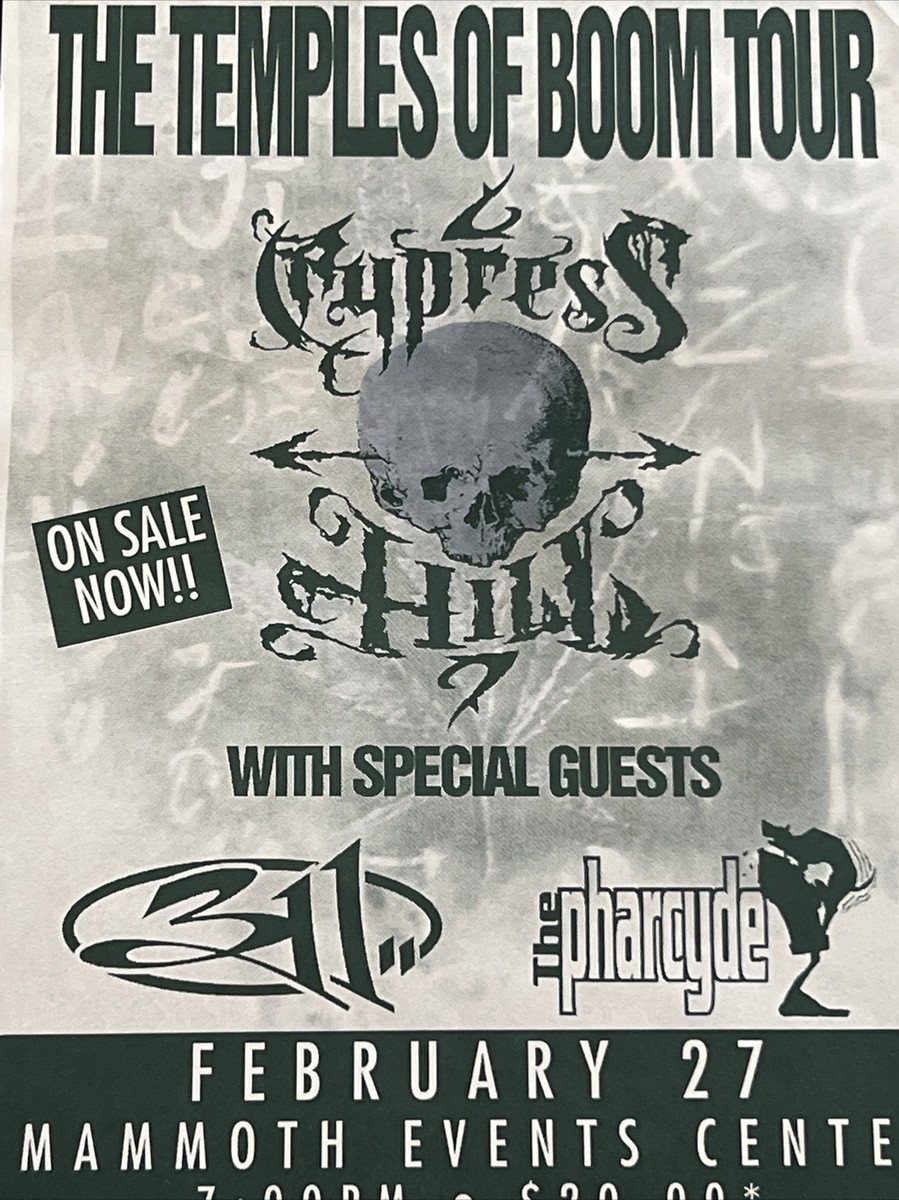 1996 Original Cypress Hill 311 The Pharcyde Mammoth Events