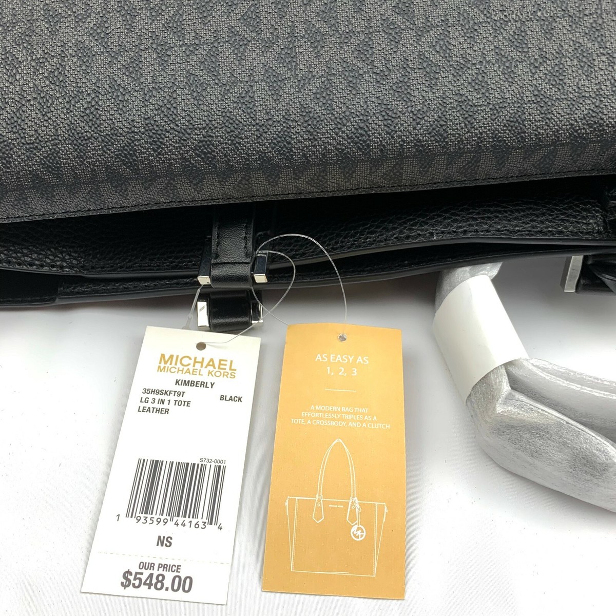 Michael Kors Kimberly 3 on 1 Leather Set. Black Style: 38H8CCPB3L