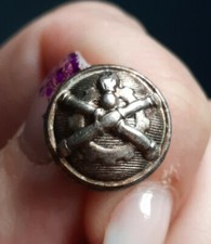 00371 bouton d'uniforme de collection 15,5mm artillerie militaire ancienne