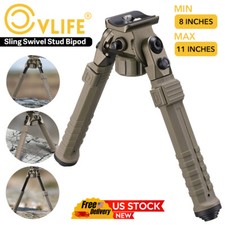 Adjustable 8-11''Sling Stud Bipod Sling Mount Bipod for Hunting -Flat Dark Earth