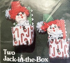 Vintage 1981 Yours Truly Christmas Ornament Kit "TWO JACK-IN-THE-BOX"  SEALED