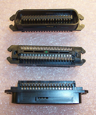 QTY (5) 36 POSITION IEEE488 IDC PLUGS 2.16mm CHAMP 552318-1 AMP