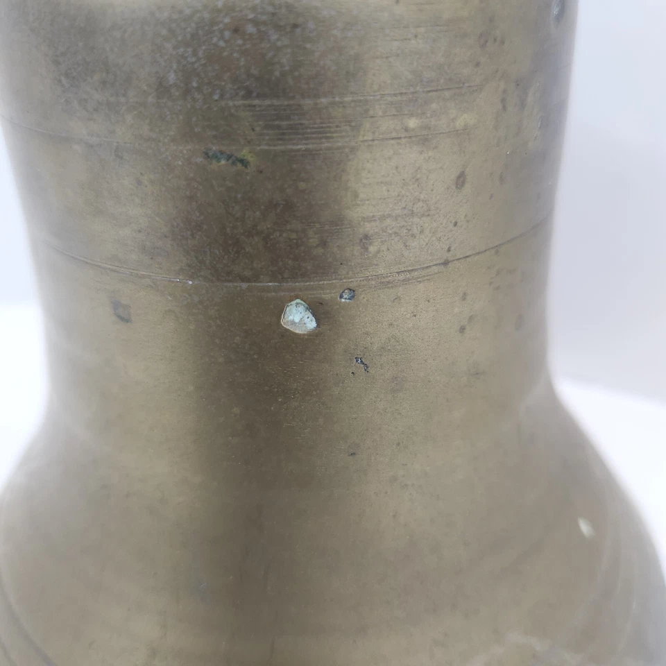 Campana/campana antiniebla de latón macizo de colección de 7" de alto y 6" de diámetro Foto 4 de 4