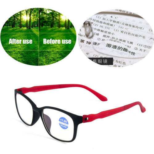 lente di ingrandimento + 1 ~ + 4 diottrie occhiali da lettura brillano cura della visione - Foto 1 di 17