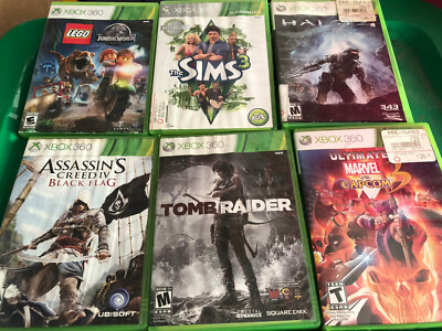 lot of XBOX 360 games Lego Marvel Halo Assassins Creed