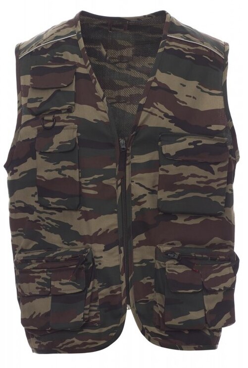 Uomo Uomo Gilet Da Pesca Multi-Tasche Smanicato Traspirante Per Safari Campeggio - 2