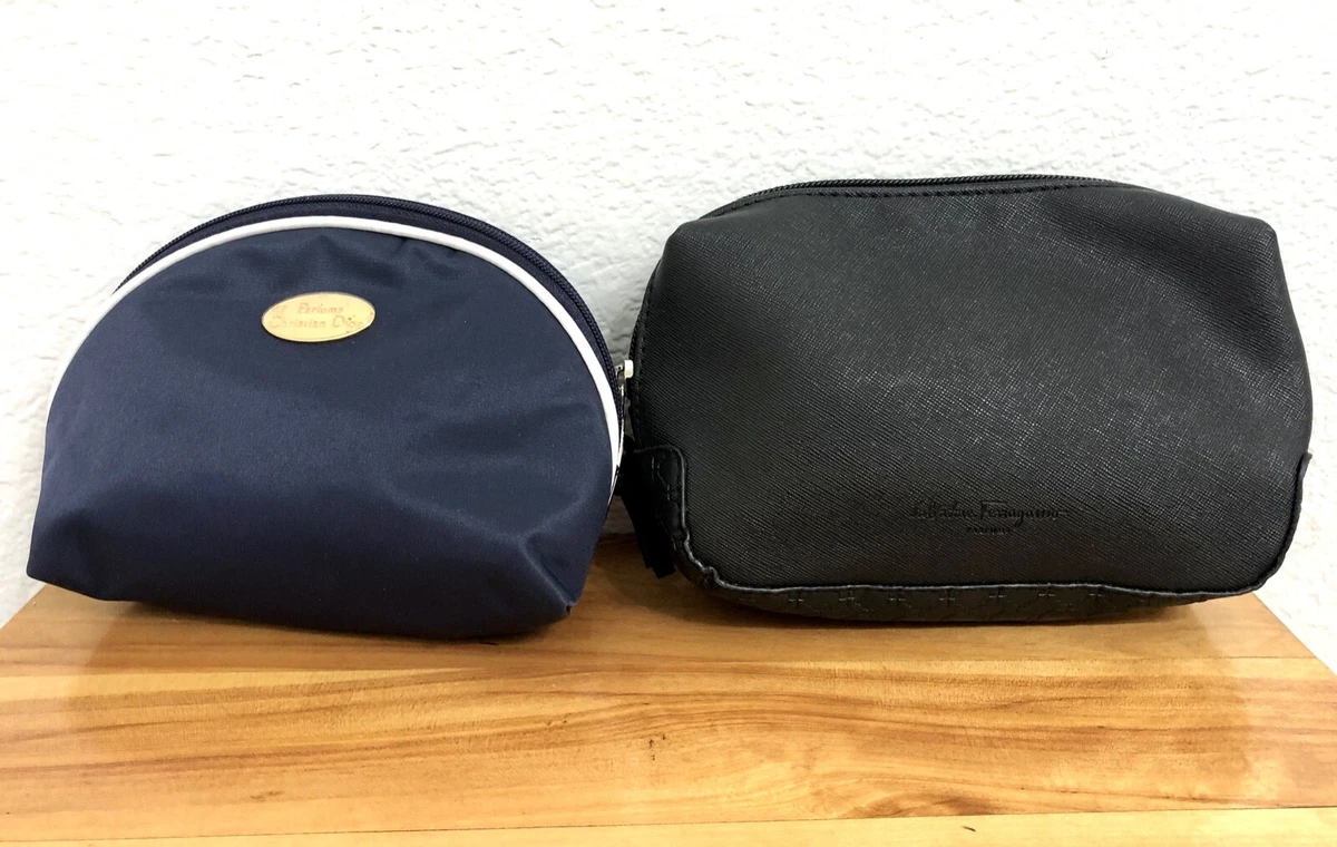 Christian Dior Salvatore Ferragamo Toiletry Cosmetic Bags Travel Pouch Clutch