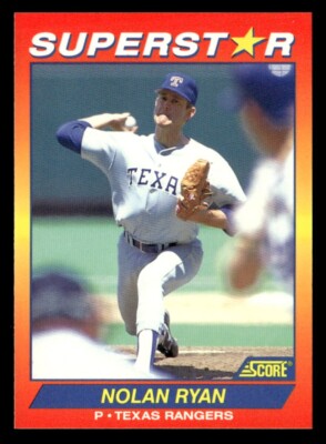 Nolan Ryan 1992 Score Superstar Card #50 Texas Rangers | eBay