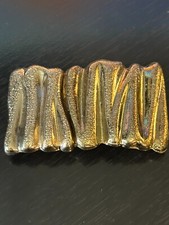 Vintage Collectible Gold Tone Two Piece Metal Buckle