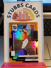 2022 Donruss Baseball Orange #107 Carlos Correa Houston