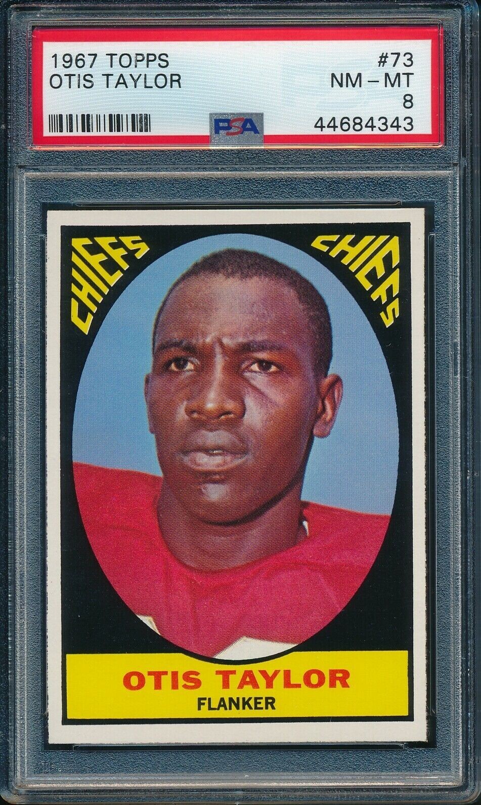 1967 otis taylor rc 73 psa 8 nm mt kansas city chiefs ebay