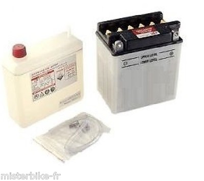Batterie Moto Scooter YB14L-A2 - Livrée Avec Pack Complet, Prête à Installer