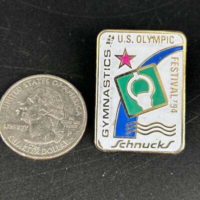 1994 US Olympic Gymnastics Sponsored By Schnucks Lapel Pin