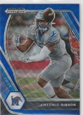 2021 Prizm Draft Picks Prizms Blue Wave #79 Antonio Gibson /249 Commanders